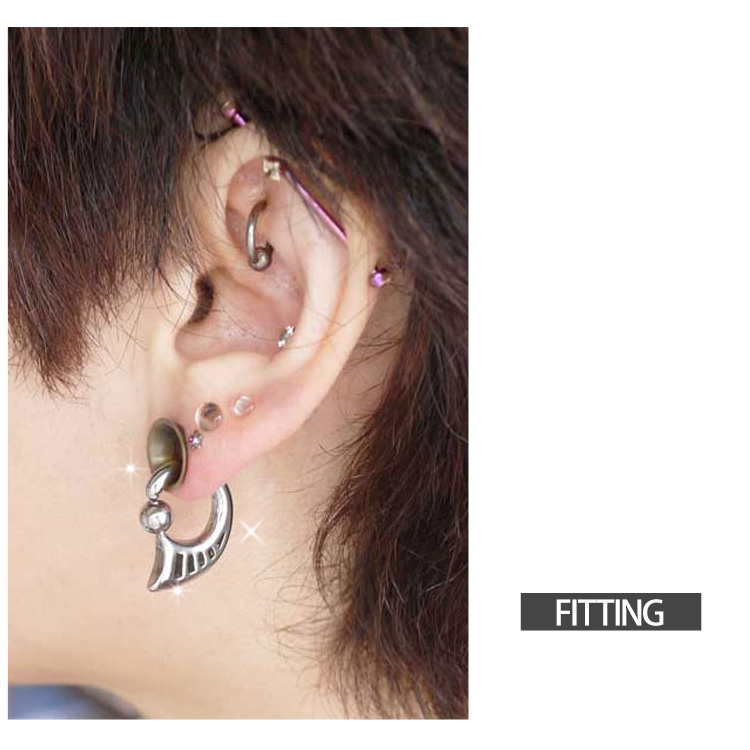 ボディピアス ノーチラスビーズリング 8g ボディーピアス ラージゲージピアス 拡張 Evo 102 8g ボディピアス専門店piercing Nana